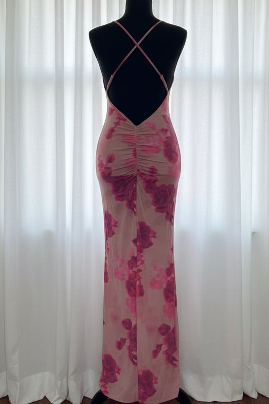Pink Floral Dress
