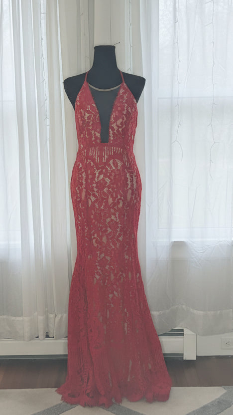 Red Lace Gown