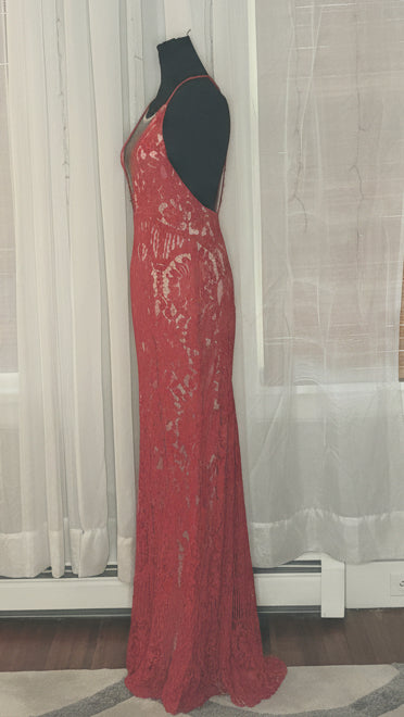 Red Lace Gown