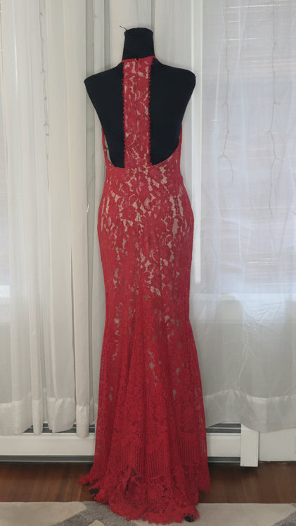 Red Lace Gown