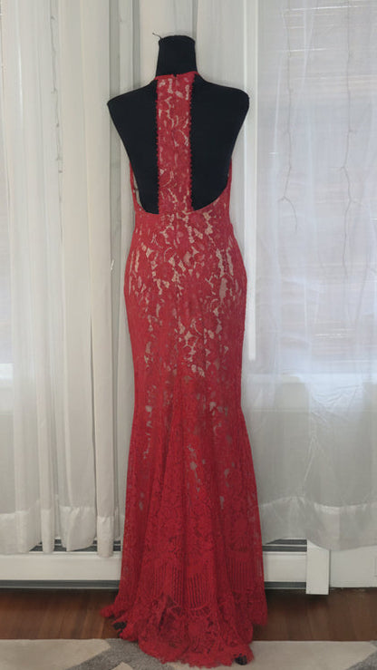 Red Lace Gown