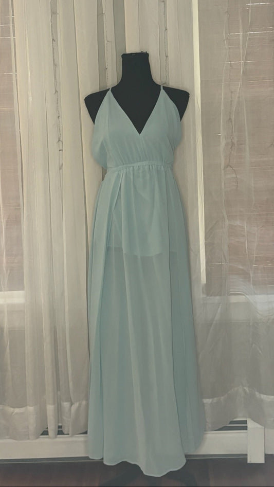 Strappy Light Blue Dress