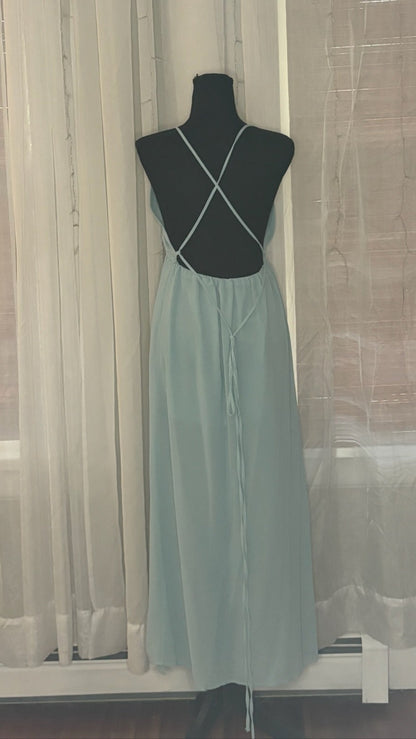 Strappy Light Blue Dress